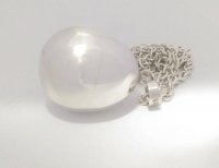 Unique Harmony Ball Necklace Egg Shape with Baby Feet